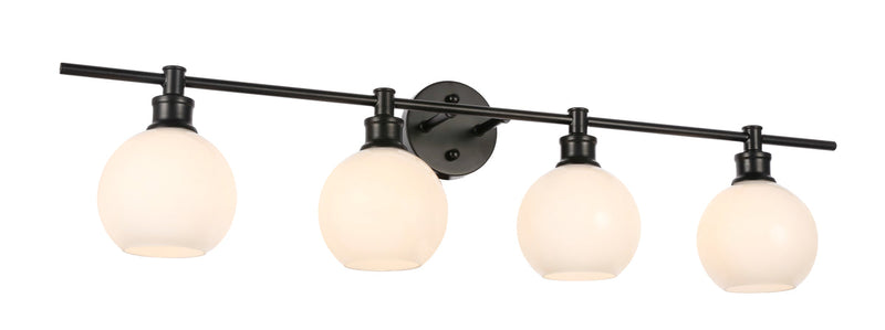 media image for Collier 4 Light Bath Sconces Living District Ld2322Bk 62 290