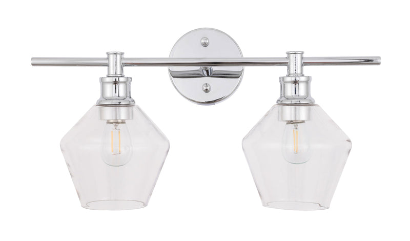 media image for Gene 2 Light Bath Sconces Living District Ld2312Bk 59 248