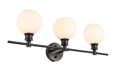 product image for Collier 3 Light Bath Sconces Living District Ld2318Bk 26 40