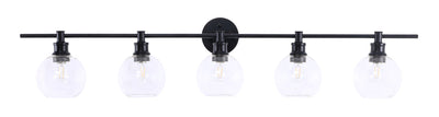 product image for Collier 5 Light Bath Sconces Living District Ld2326Bk 50 4