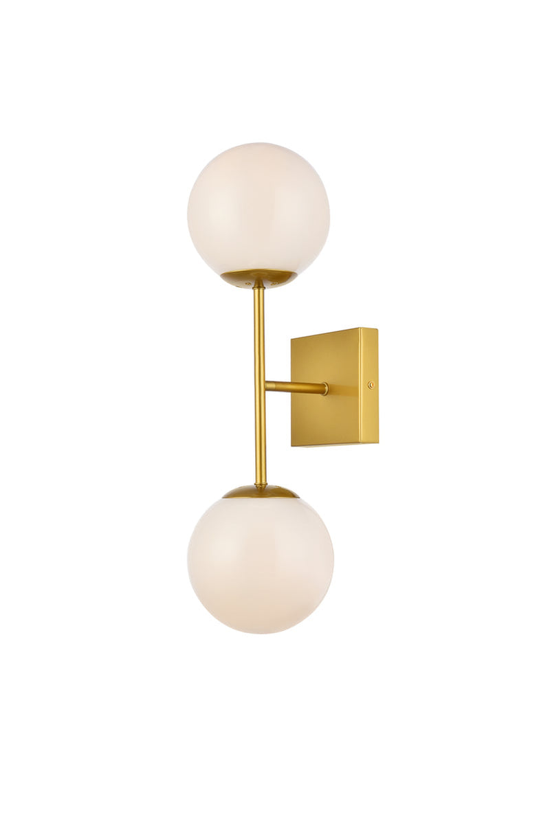 media image for Neri 2 Light Bath Sconces Living District Ld2357Bk 12 229