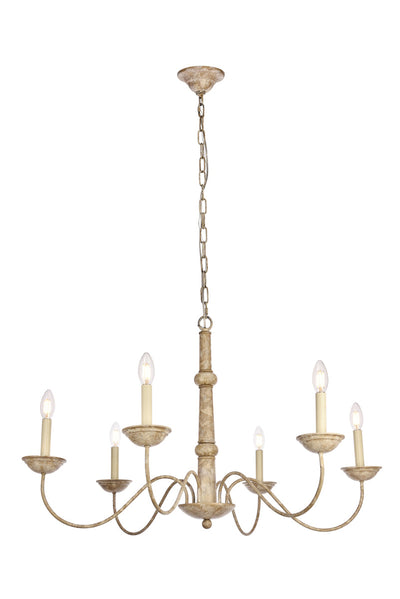 product image for Merritt 6 Light Chandelier Living District Ld6007D35Wd 3 7