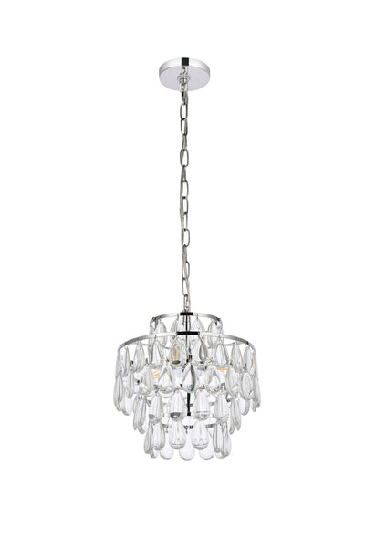 product image for Mila 3 Light Pendant Elegant Lighting 1102D12Bk 48 18