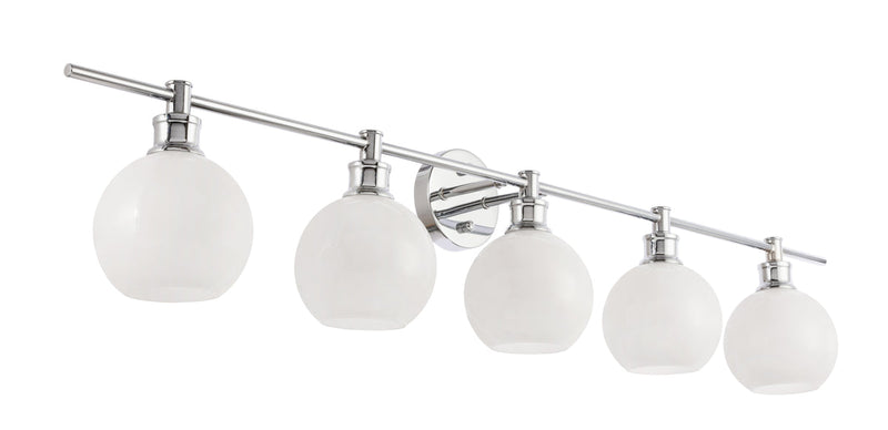 media image for Collier 5 Light Bath Sconces Living District Ld2326Bk 91 210