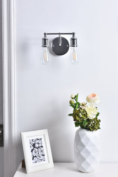 product image for Serif 2 Light Bath Sconces Living District Ld4028W9Bk 36 18