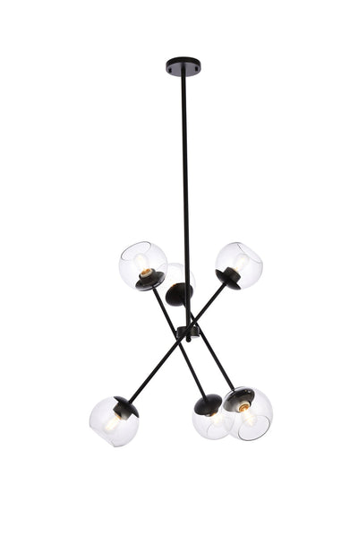 product image of Axl 6 Light Pendant Living District Ld656D24Bk 1 533