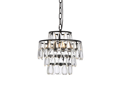 product image for Mila 3 Light Pendant Elegant Lighting 1102D12Bk 10 74