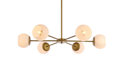 product image for Briggs 6 Light Pendant Living District Ld644D30Bk 23 34