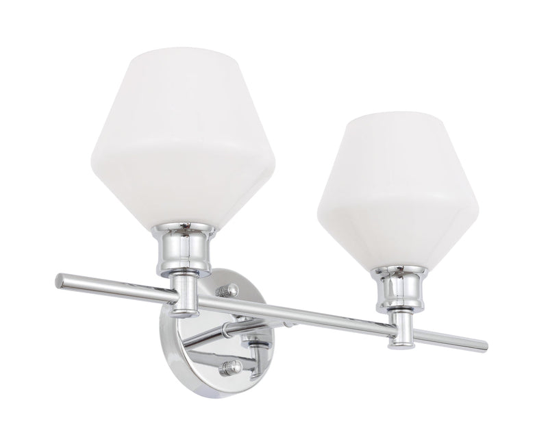 media image for Gene 2 Light Bath Sconces Living District Ld2312Bk 48 261