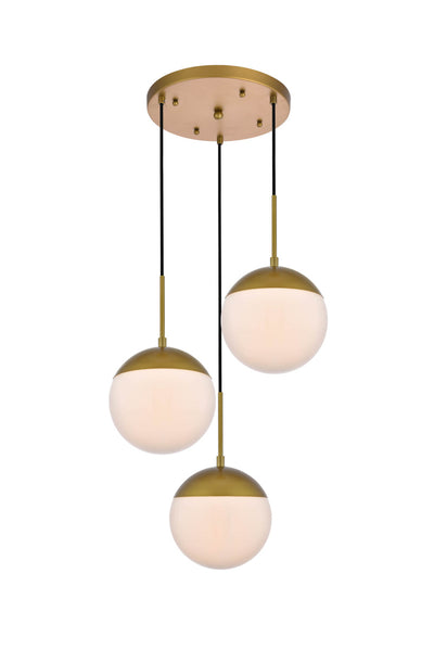 product image for Eclipse 3 Light Pendant Living District Ld6122Bk 6 35