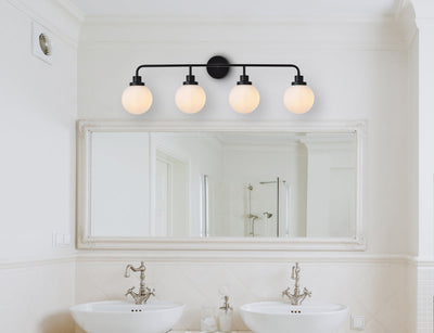 product image for Hanson 4 Light Bath Sconces Living District Ld7036W38Bk 41 98