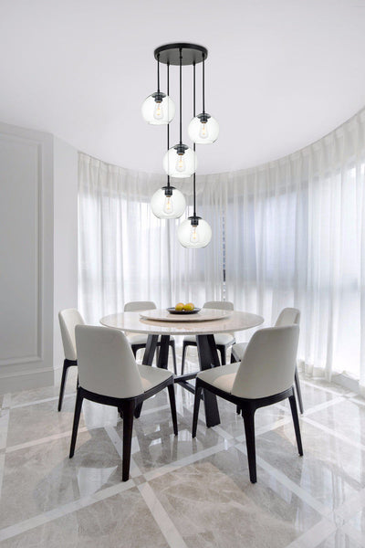 product image for Baxter 5 Light Pendant Living District Ld2226Bk 25 72