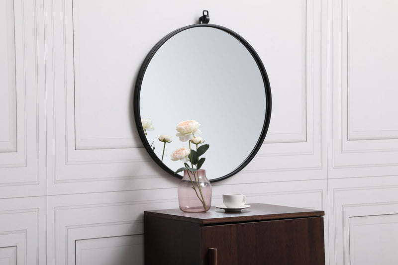 media image for Rowan Vanity Mirror Elegant Decor Mr4718Bk 67 226