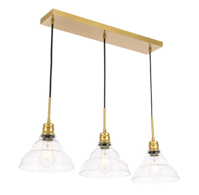 product image for Clive 3 Light Pendant Living District Ld6222Bk 14 41