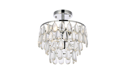 product image for Mila 3 Light Flush Mount Elegant Lighting 1103F12Bk 12 19