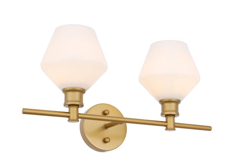 media image for Gene 2 Light Bath Sconces Living District Ld2312Bk 28 261