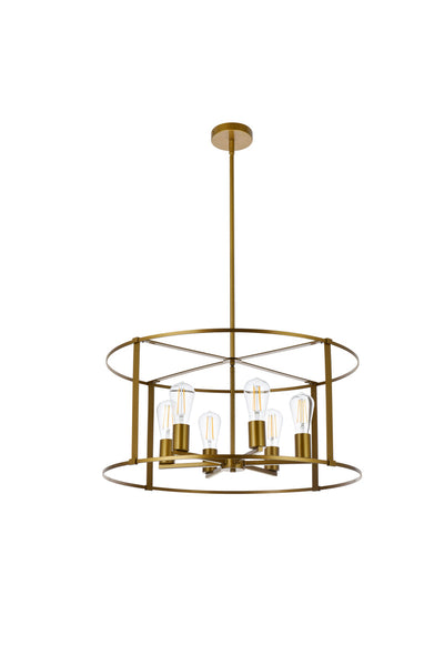 product image for Agnys 6 Light Pendant Living District Ld7058D26Bk 12 6