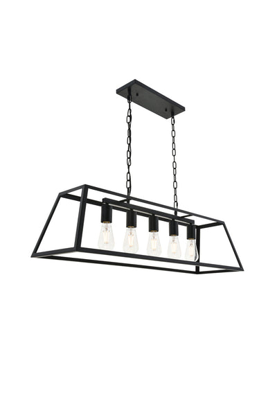 product image for Resolute 5 Light Pendant Living District Ld4061D38Bk 20 64