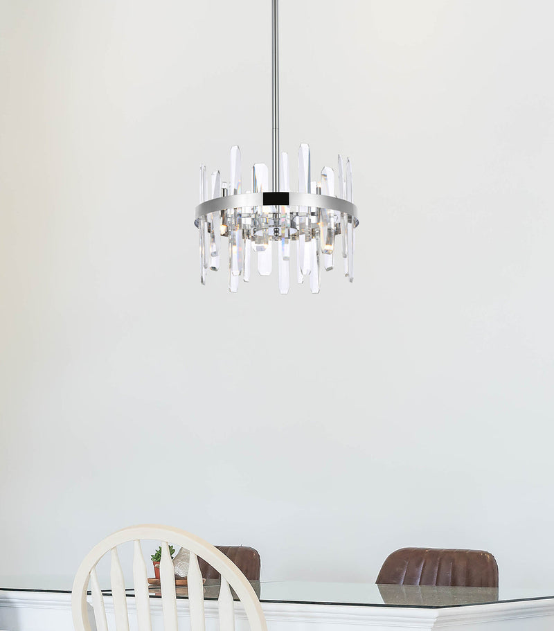 media image for Serena 8 Light Pendant Elegant Lighting 2200D16Bk 23 296