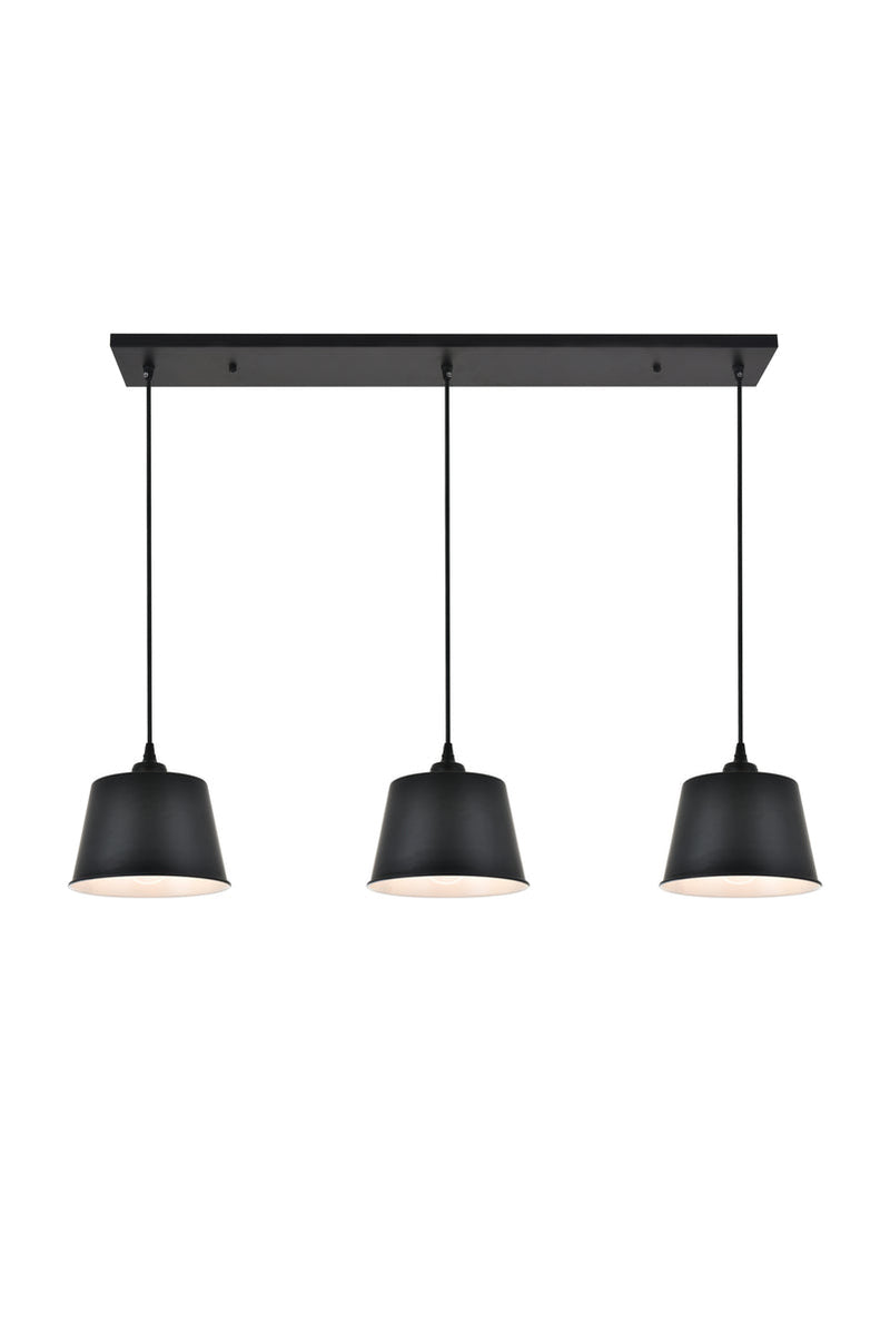 media image for Nota 3 Light Pendant Living District Ld4057D40Bk 1 27