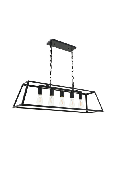 product image for Resolute 5 Light Pendant Living District Ld4061D38Bk 15 74