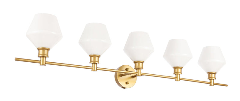 media image for Gene 5 Light Bath Sconces Living District Ld2324Bk 34 293