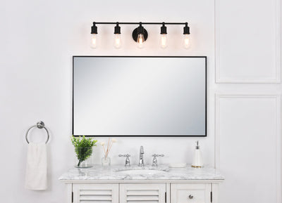 product image for Serif 5 Light Bath Sconces Living District Ld4028W29Bk 37 51