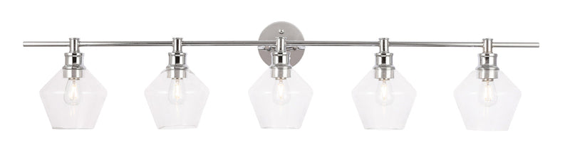 media image for Gene 5 Light Bath Sconces Living District Ld2324Bk 52 252