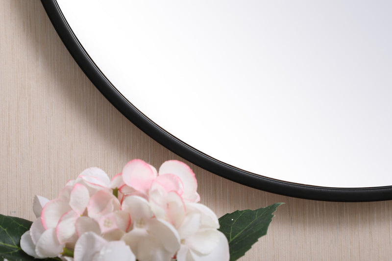 media image for Rowan Vanity Mirror Elegant Decor Mr4718Bk 49 266