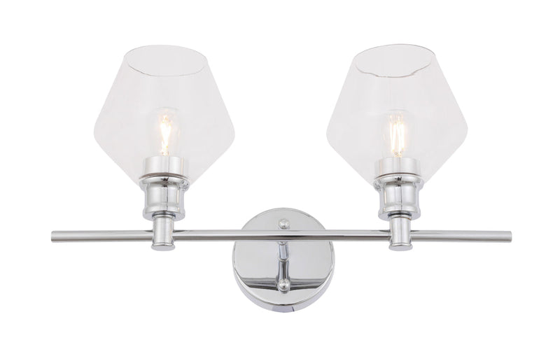 media image for Gene 2 Light Bath Sconces Living District Ld2312Bk 17 229