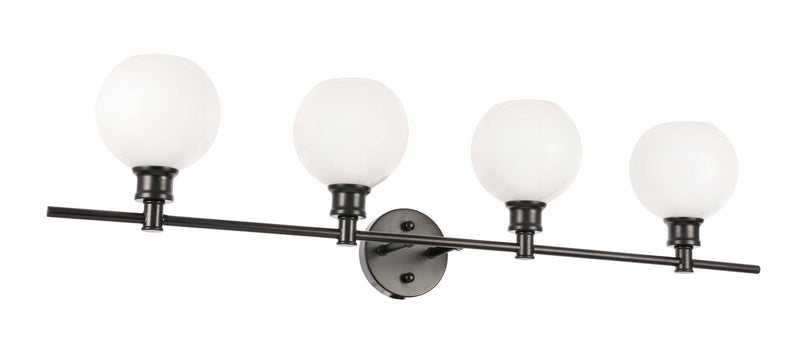 media image for Collier 4 Light Bath Sconces Living District Ld2322Bk 20 257