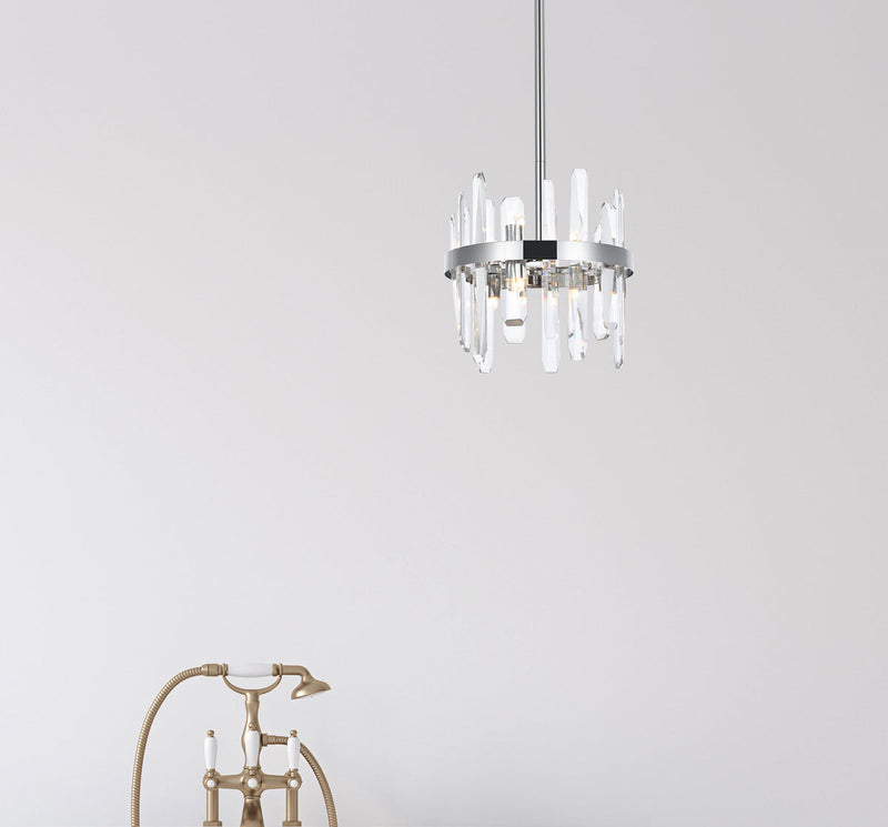 media image for Serena 6 Light Pendant Elegant Lighting 2200D10Bk 47 290