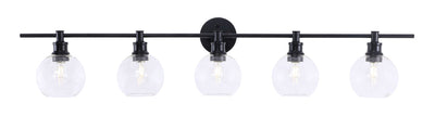 product image for Collier 5 Light Bath Sconces Living District Ld2326Bk 44 78