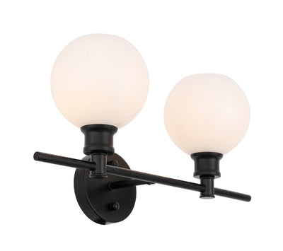 product image for Collier 2 Light Bath Sconces Living District Ld2314Bk 38 4