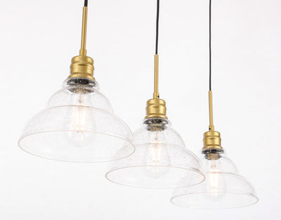 product image for Clive 3 Light Pendant Living District Ld6222Bk 23 85