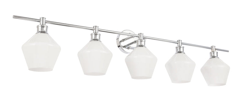 media image for Gene 5 Light Bath Sconces Living District Ld2324Bk 83 224