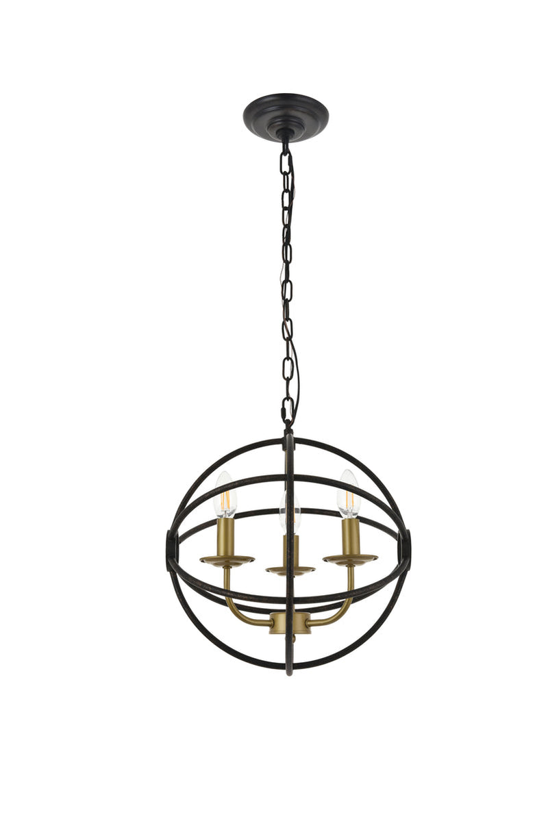 media image for Octavia 3 Light Pendant Living District Ld4006D14Brd 6 289