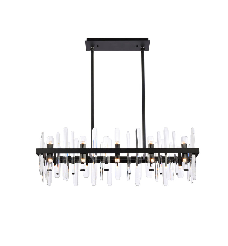 media image for Serena 20 Light Chandelier Elegant Lighting 2200G36Bk 1 240