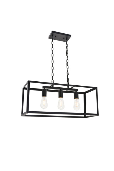 product image for Resolute 3 Light Pendant Living District Ld4061D25Bk 18 16