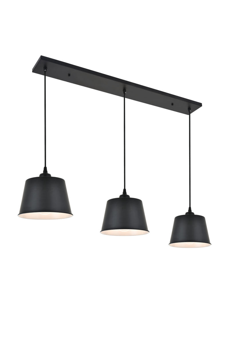 media image for Nota 3 Light Pendant Living District Ld4057D40Bk 9 24