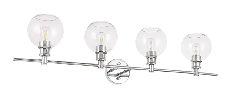 media image for Collier 4 Light Bath Sconces Living District Ld2322Bk 23 215