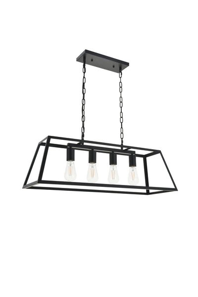 product image for Resolute 4 Light Pendant Living District Ld4061D32Bk 19 72