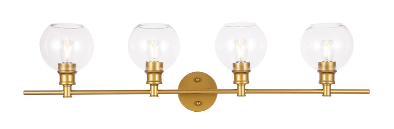 media image for Collier 4 Light Bath Sconces Living District Ld2322Bk 3 295