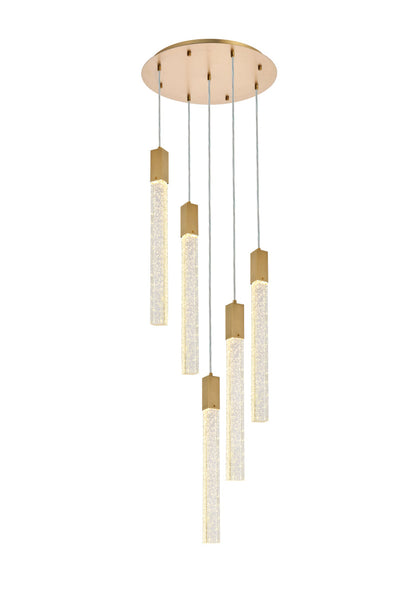 product image for Weston 5 Light Pendant Elegant Lighting 2066D16Bk 6 86