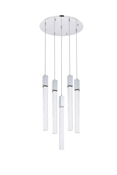 product image for Weston 5 Light Pendant Elegant Lighting 2066D16Bk 50 73