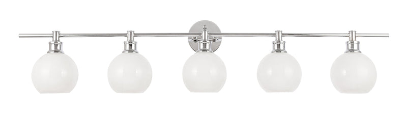 media image for Collier 5 Light Bath Sconces Living District Ld2326Bk 55 234