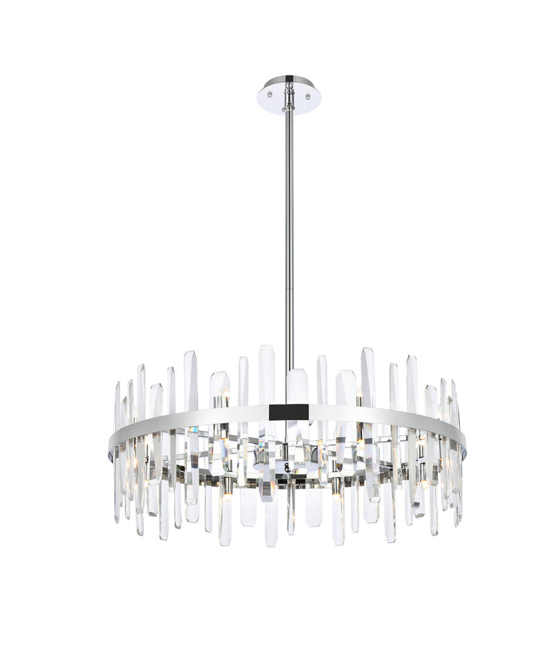 media image for Serena 16 Light Chandelier Elegant Lighting 2200G30Bk 5 290