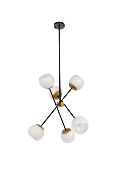 product image for Axl 6 Light Pendant Living District Ld656D24Bk 34 14