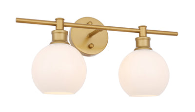 product image for Collier 2 Light Bath Sconces Living District Ld2314Bk 76 76