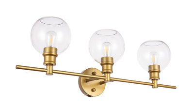 product image for Collier 3 Light Bath Sconces Living District Ld2318Bk 33 65